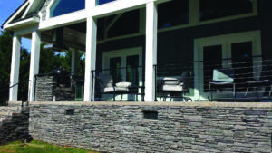 balcony with iron railings