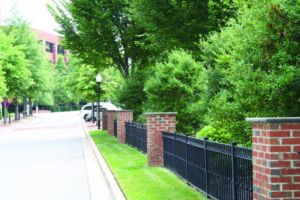 custom iron fence