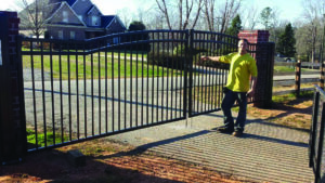 decorative iron fence